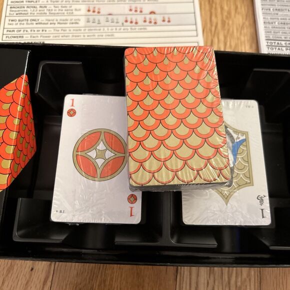 Vintage 1984 Mhing Card Game Classic Based On Mah Jongg Brand New In Box! Rare!! - Picture 9 of 12